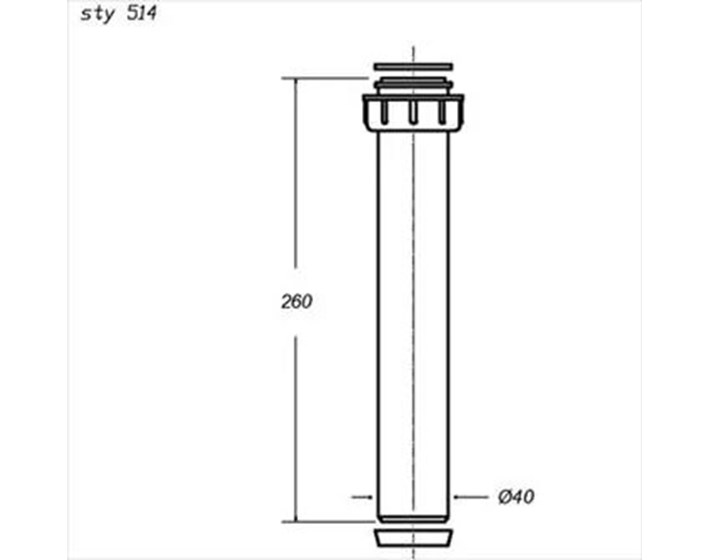 CIJEV PRODUŽNA PVC fi 40
