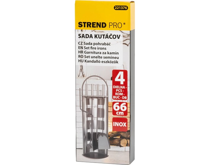 PRIBOR ZA KAMIN I ROŠTILJ 4/1 INOX