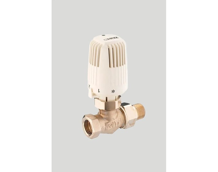VENTIL RADIJATORA S GLAVOM TERMO. 3/8"  RAVNI HERZ
