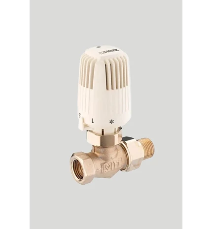 VENTIL RADIJATORA S GLAVOM TERMO. 3/8"  RAVNI HERZ