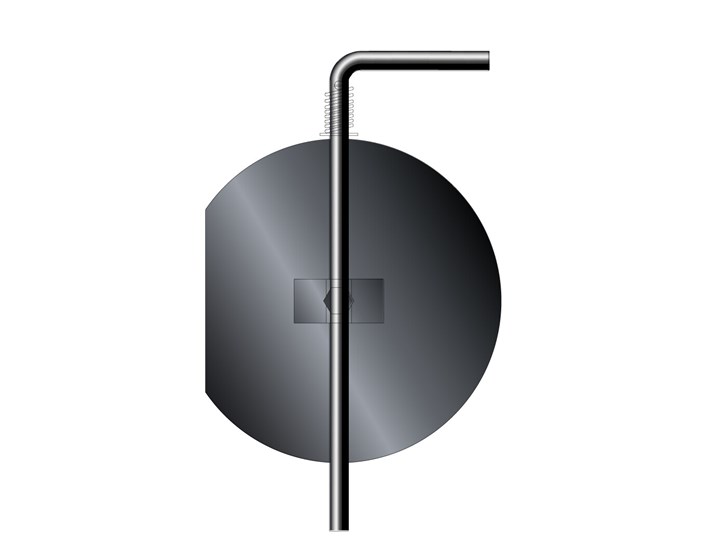 KLAPNA fi130 KOMPLET S INOX RUČKOM