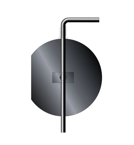 KLAPNA fi130 KOMPLET S INOX RUČKOM