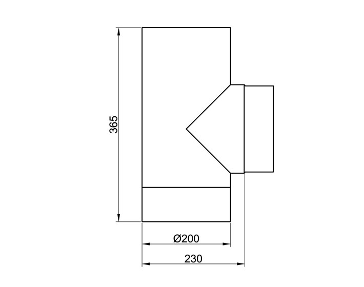 T-KOMAD fi 200mm SA KONDENZACIJSKIM POKLOPCEM