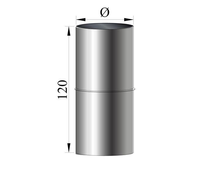 CIJEV DIMOVODNA fi  80x 120mm PELET M/M
