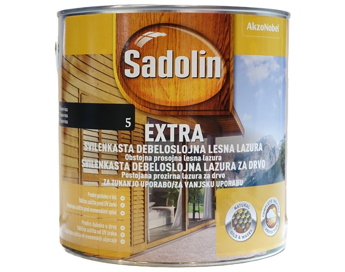 BOJA ZA DRVO SADOLIN EXTRA EBANOVINA 2,5LIT