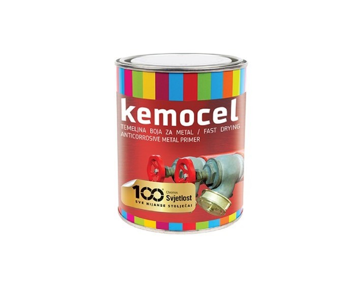 BOJA TEMELJNA ZA METAL KEMOCEL BIJELI 0,75lit