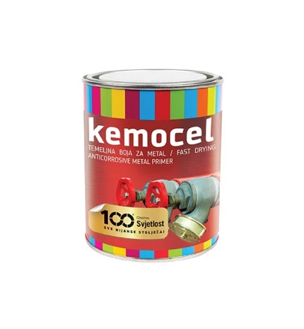BOJA TEMELJNA ZA METAL KEMOCEL BIJELI 0,75lit