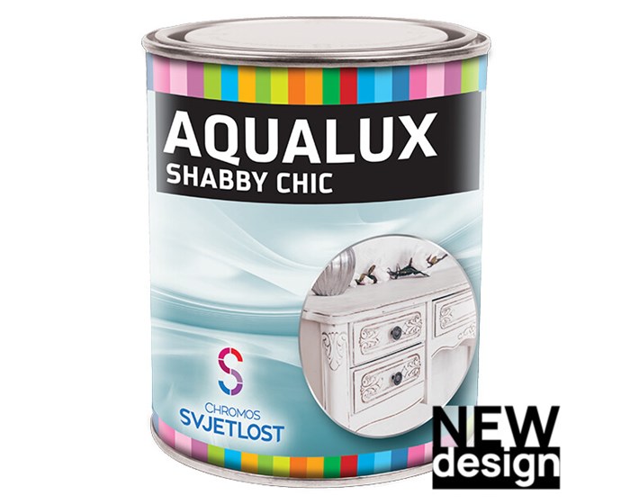 BOJA ZAVRŠNA ZA DRVO AQUALUX SHABBY CHIC PUDER ROZA 0,2L
