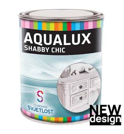 BOJA ZAVRŠNA ZA DRVO AQUALUX SHABBY CHIC PUDER ROZA 0,2L