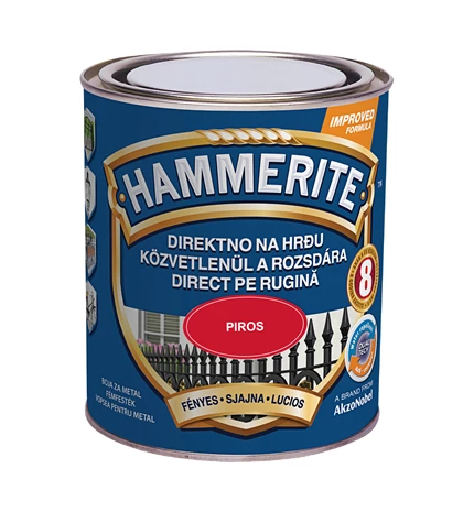BOJA ZAVRŠNA ZA METAL HAMMERITE LAK CRVENI SJAJNI 0,75/1