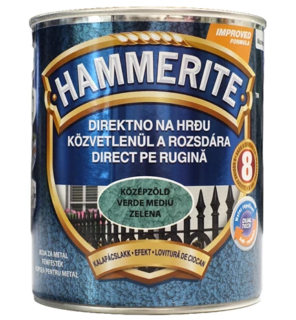 BOJA ZAVRŠNA ZA METAL HAMMERITE LAK EFEKT ZELENI MAX 0,75/1