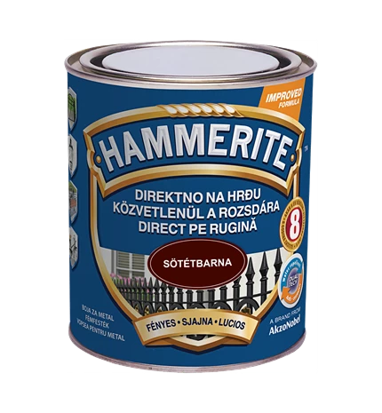 BOJA ZAVRŠNA ZA METAL HAMMERITE LAK TAMNO SMEĐI SJAJNI MAX 0,75/1
