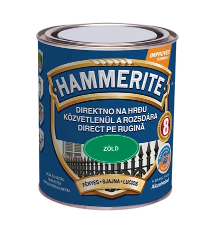 BOJA ZAVRŠNA ZA METAL HAMMERITE LAK SVIJETLO ZELENI SJAJNI MAX 0,75/1