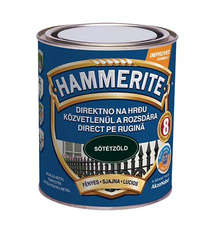 BOJA ZAVRŠNA ZA METAL HAMMERITE LAK TAMNO ZELENI SJAJNI MAX 0,75/1
