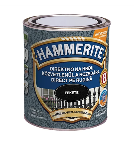 BOJA ZAVRŠNA ZA METAL HAMMERITE LAK EFEKT CRNI MAX 0,75/1