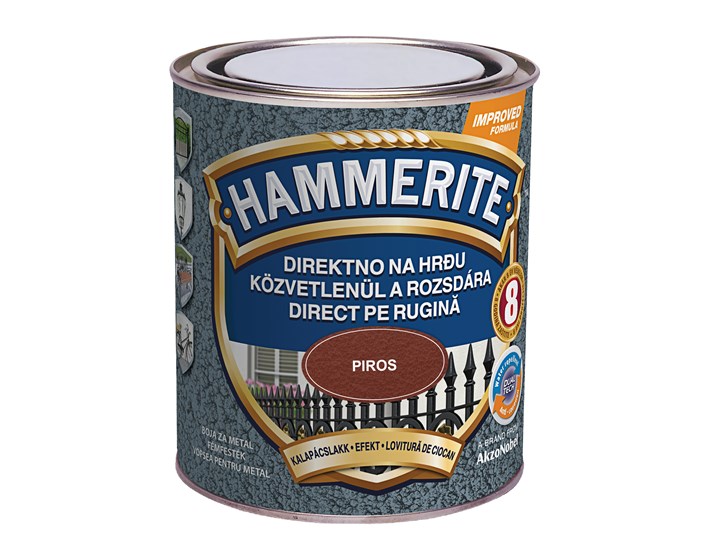 BOJA ZAVRŠNA ZA METAL HAMMERITE LAK EFEKT CRVENI MAX 0,75/1