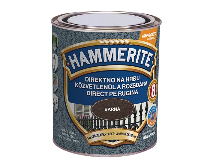 BOJA ZAVRŠNA ZA METAL HAMMERITE LAK EFEKT SMEĐI MAX 0,75/1