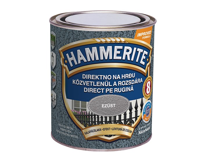 BOJA ZAVRŠNA ZA METAL HAMMERITE LAK EFEKT SREBRNO SIVI MAX 0,75/1