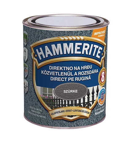 BOJA ZAVRŠNA ZA METAL HAMMERITE LAK EFEKT SIVI MAX 0,75/1