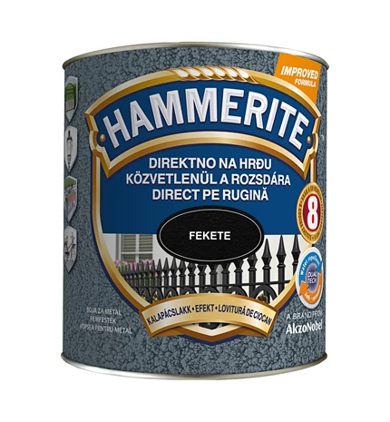 BOJA ZAVRŠNA ZA METAL HAMMERITE LAK EFEKT CRNI MAX 2,5/1