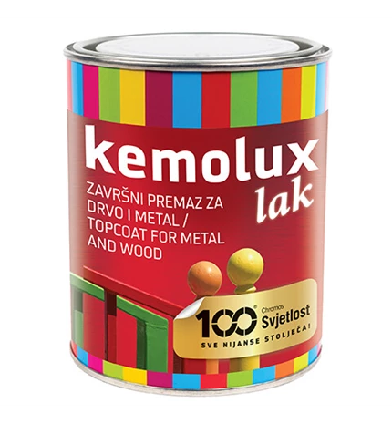 BOJA ZAVRŠNA ZA DRVO I METAL KEMOLUX LAK TAMNO SIVI L438, 0,75/1