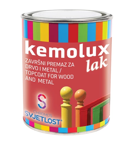 BOJA ZAVRŠNA ZA DRVO I METAL KEMOLUX LAK SVIJETLO SMEĐI L 440 0,75/1