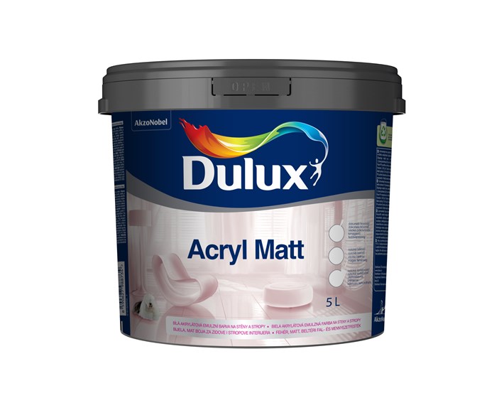 BOJA UNUTARNJA ZA ZID DULUX AKRYL MATT BIJELI 5/1