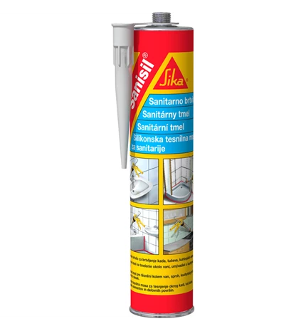 SIKA-SANISIL 300 ML-MASA ZA BRTVLJENJE NA BAZI OCTENE KISELINE - TRANSPARENT