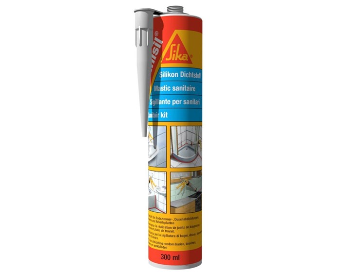 SIKA-SANISIL 300 ML-MASA ZA BRTVLJENJE NA BAZI OCTENE KISELINE - SIVI