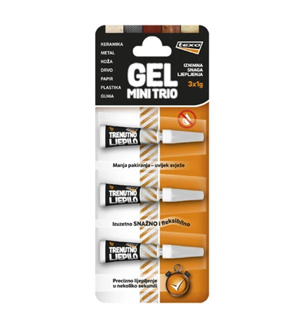 LJEPILO TRENUTNO U GELU TEXO 3g (3x1,g)