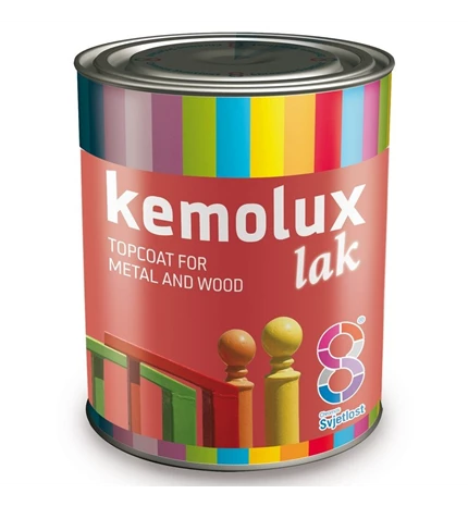 BOJA ZAVRŠNA ZA DRVO I METAL KEMOLUX LAK BIJELI 0,20/1