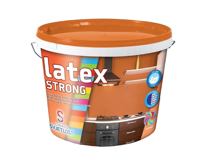 BOJA UNUTARNJA ZA ZID LATEX STRONG POLUMAT BIJELA 5 L
