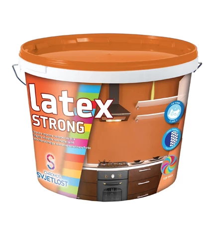 BOJA UNUTARNJA ZA ZID LATEX STRONG POLUMAT BIJELA 5 L