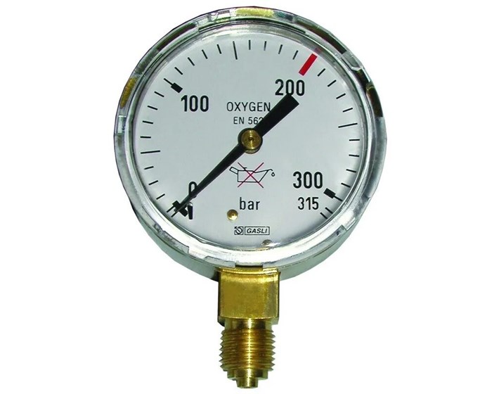 MANOMETAR ZA KISIK 0-315 bar.-1/4"