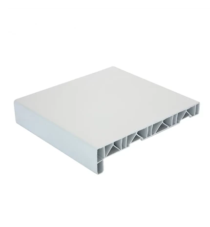 KLUPČICA PROZORSKA PVC 25x126cm SA ZAVRŠECIMA BIJELA