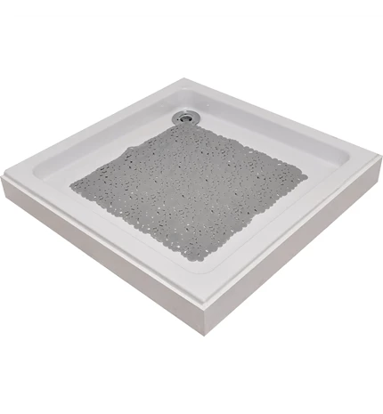 PODLOGA ZA KADU 50x50cm PROZIRNO/SIVA