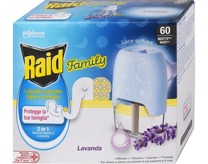 APARAT ELEKTR. FAMILY LAVANDA RAID 36ml