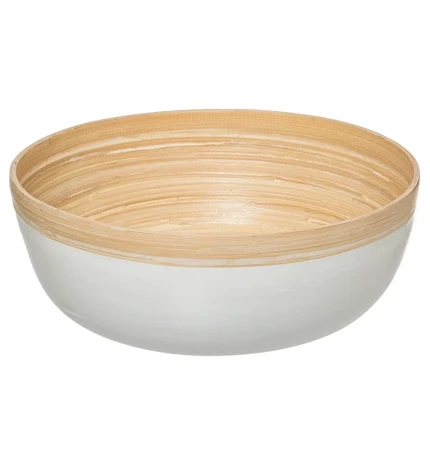 ZDJELA MODERN D.30X12CM BAMBUS BIJELA