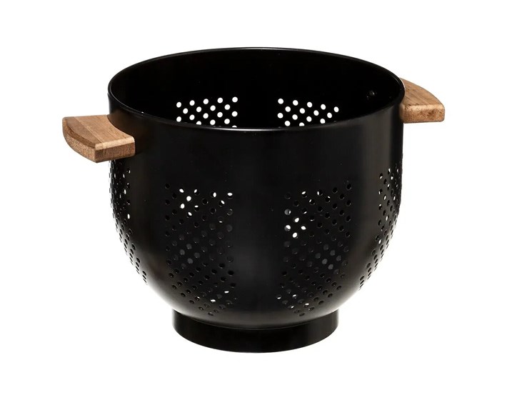CJEDILO MODERN 29X22X18.5CM METAL CRNA