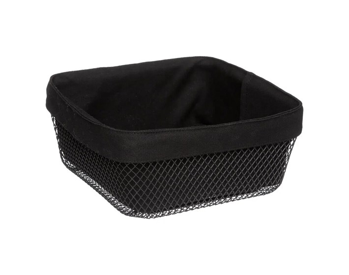 KOŠARA MAYAJ 25.5X25.5X11.5CM METAL CRNA