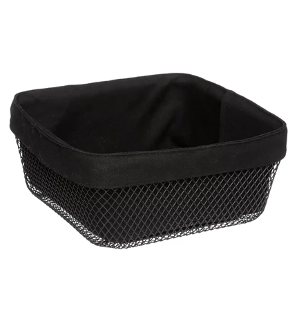 KOŠARA MAYAJ 25.5X25.5X11.5CM METAL CRNA