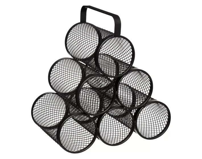 DRŽAČ BOCA MAYAJ 28X18.5X25CM METAL CRNA