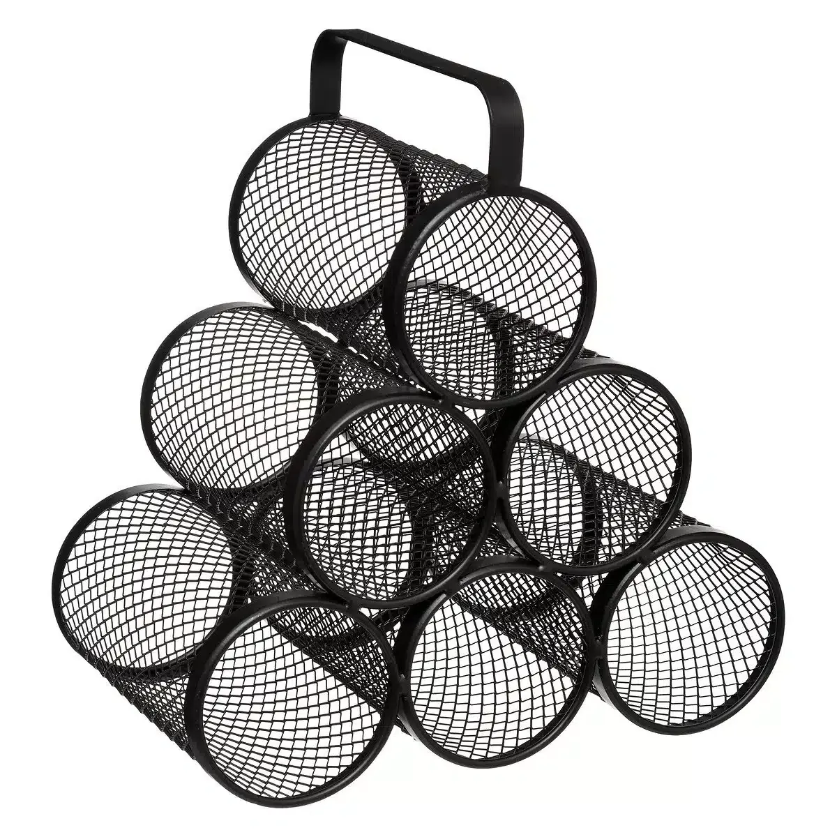 DRŽAČ BOCA MAYAJ 28X18.5X25CM METAL CRNA