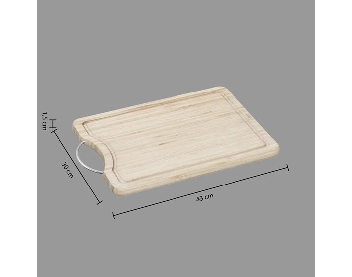 DASKA ZA REZANJE S RUČKOM 43X30CM BAMBUS