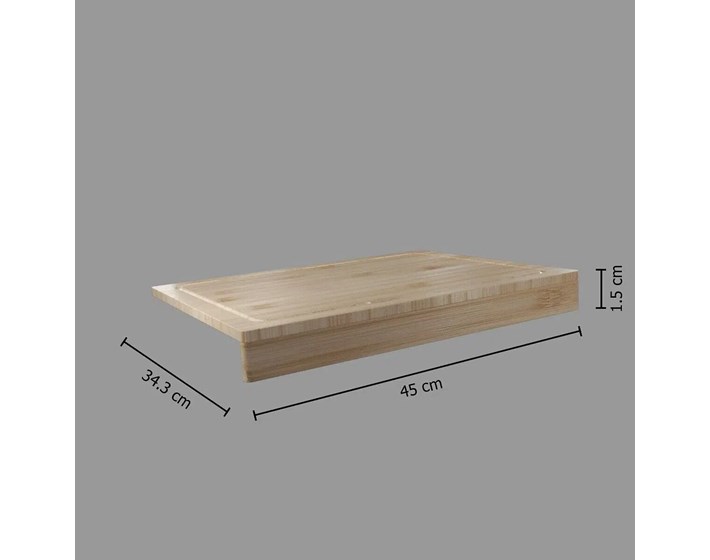DASKA ZA REZANJE RUBNA 45X34.3X5CM BAMBUS