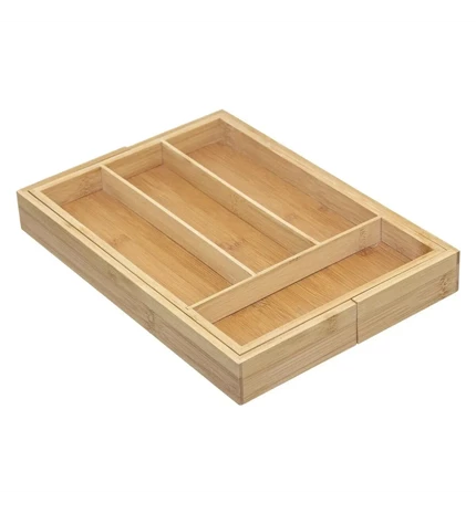 ORGANIZATOR ZA PRIBOR ZA JELO 39X35.5X4.5CM BAMBUS