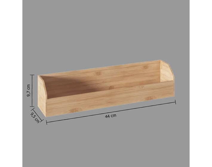 ORGANIZATOR ZA KUHINJSKE POTREPŠTINE MAGNET 44X9,5X9,7CM BAMBUS