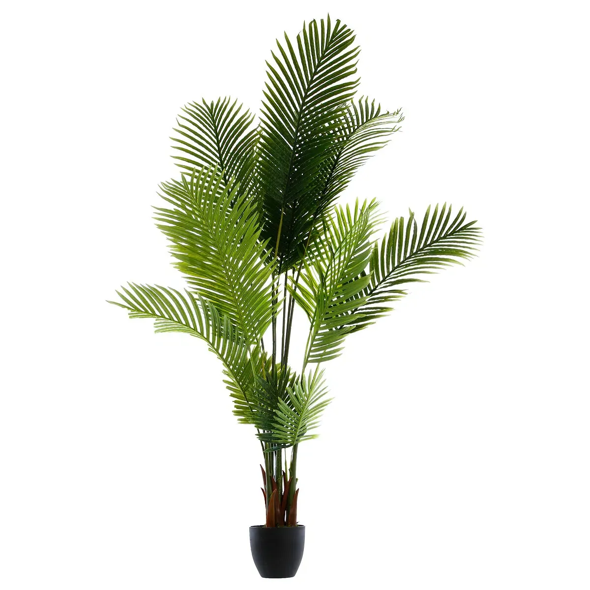 CVIJEĆE UMJETNO U TEGLI PALMA 114X105X180CM POLIETILEN/CEMENT CRNA