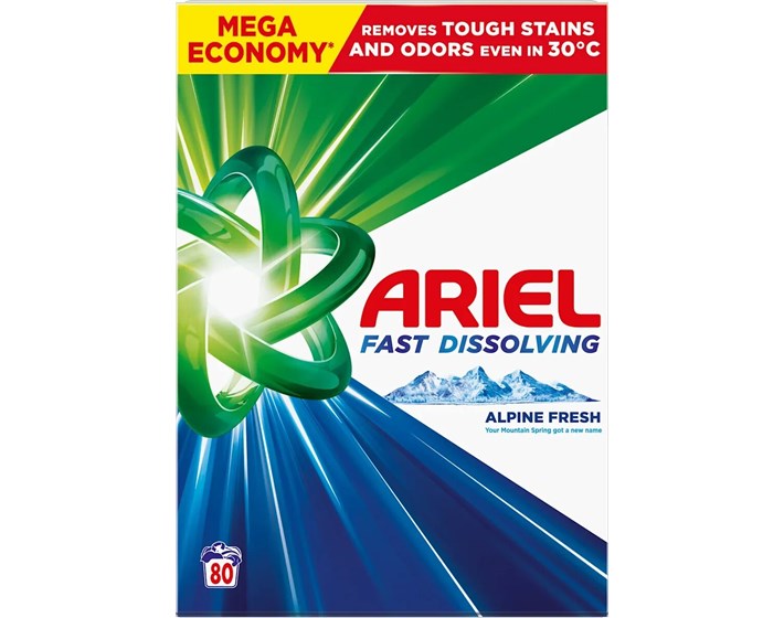 DETERDŽENT ZA PRANJE RUBLJA ARIEL 4,4 kg MOUNTAIN SPRING