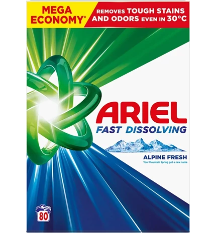 DETERDŽENT ZA PRANJE RUBLJA ARIEL 4,4 kg MOUNTAIN SPRING